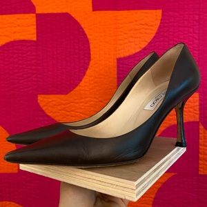 Jimmy Choo 37.5 kid leather heels